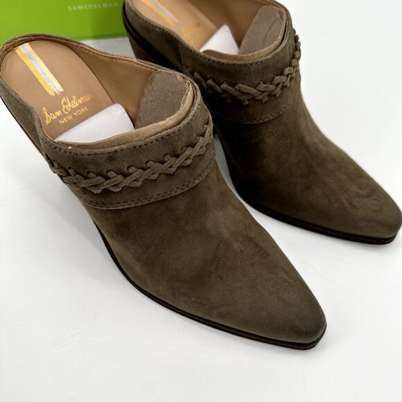 SAM EDELMAN New in Box Alison Western Mule in Desert Olive // 8 - Picture 6 of 14